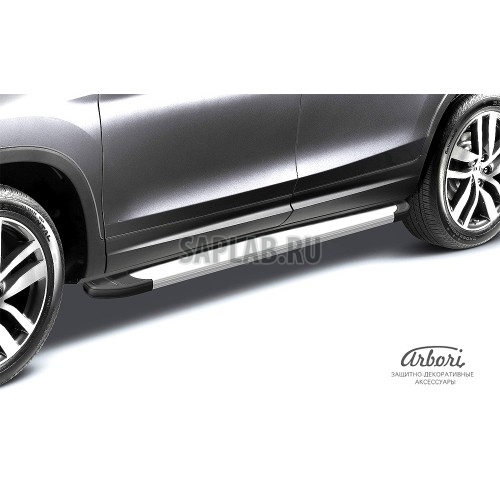 Купить ARBORI AFZDAALPL02 Комплект защиты штатных порогов алюминиевый профиль Arbori 