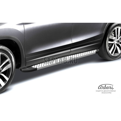 Купить ARBORI AFZDAALTOP1405 Комплект защиты штатных порогов алюминиевый профиль Arbori 