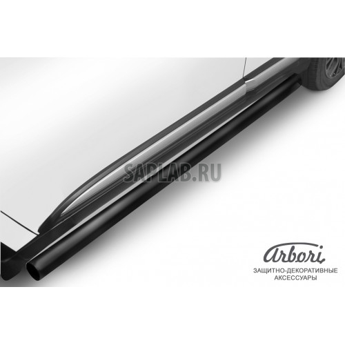 Купить ARBORI AFZDAMOUT1506B Защита штатных порогов Arbori d76 труба черная MITSUBISHI Outlander 2015-