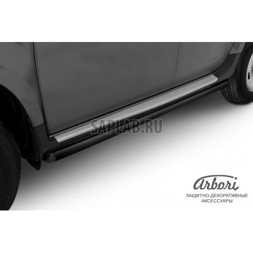 Купить ARBORI AFZDARD06B Защита штатных порогов труба Arbori d57, RENAULT DUSTER 2010-, черн.