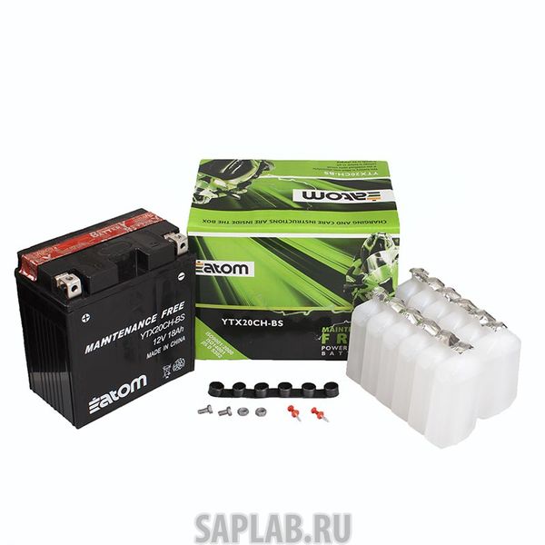 Купить ATOM 2102065 Мото аккумулятор ATOM  YTX20CH-BS MF