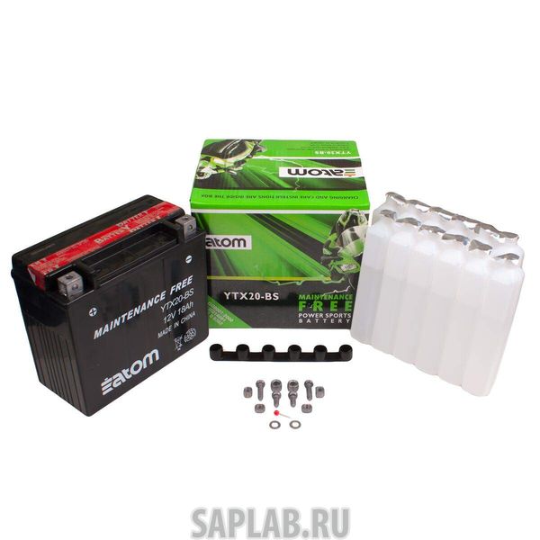 Купить ATOM 2103382 Мото аккумулятор ATOM  YTX20-BS MF