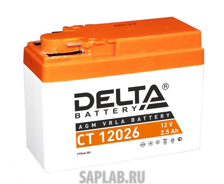 Купить DELTA CT12026 Аккумулятор автомобильный  Delta CT 12026 2.5 Ач