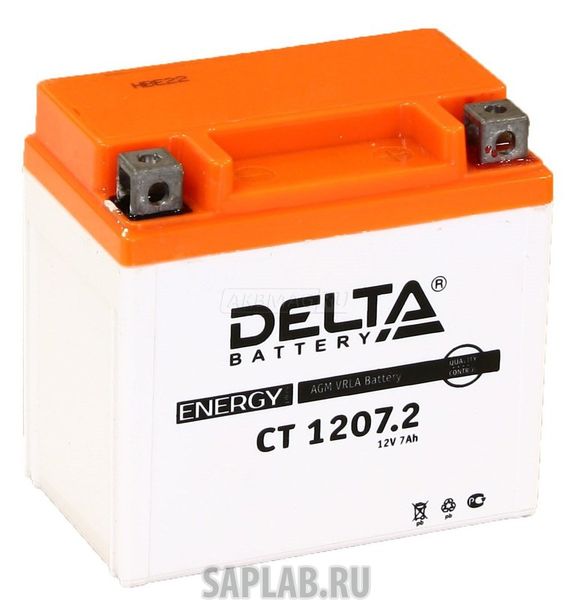 Купить DELTA CT12072 Аккумулятор Delta CT 1207.2 12В 7Ач 130CCA 114x70x108 мм Обратная (-+)