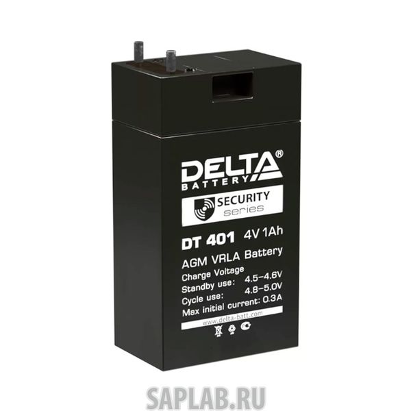 Купить DELTA DT401 Аккумулятор Delta DT 401 4В 1Ач 35x22x69 мм Обратная (-+)