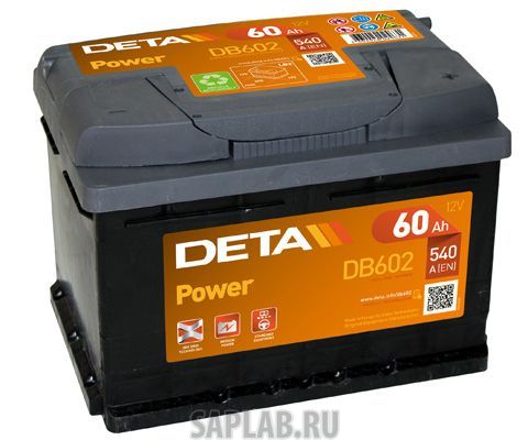 Купить DETA DB602 Аккумулятор автомобильный DETA DB602 60 Ач