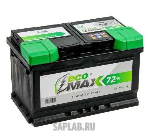 Купить ECOMAX 572409068 Аккумулятор EcoMax 6СТ-72.0 (572 409 068) низкий