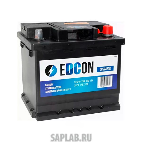 Купить EDCON DC52470R Аккумуляторная батарея 19.5/17.9 Евро 52ah 470a 207/175/190 EDCON DC52470R