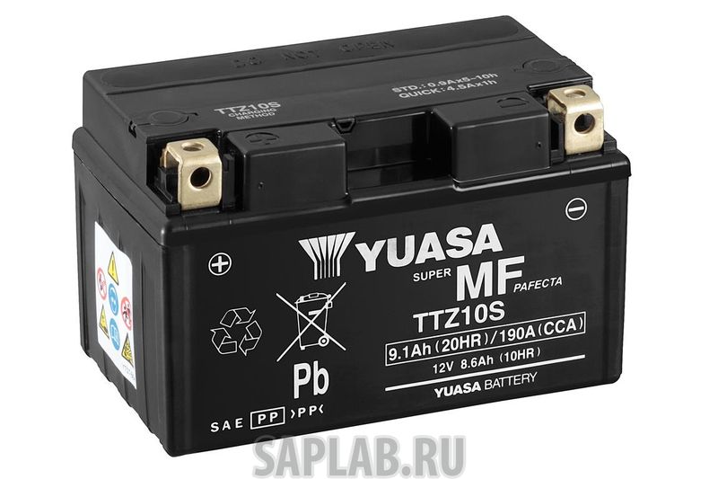 Купить GS_YUASA TTZ10SGS Аккумулятор GS Yuasa TTZ10S GS 12В 8,6Ач 190CCA 150x87x93 мм Прямая (+-)