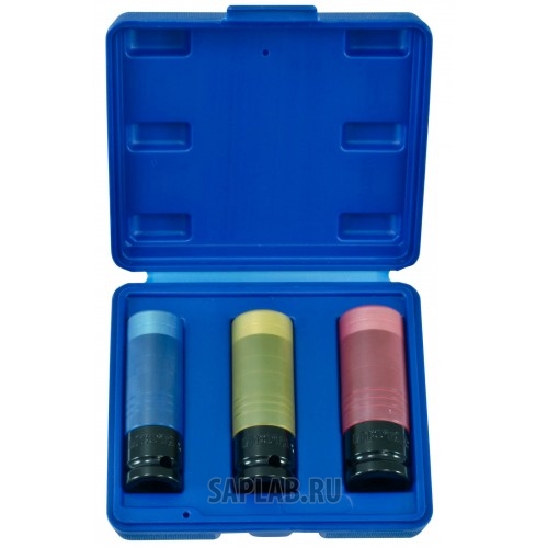 Купить LICOTA ANSK01 Набор ударных головок тонкостенных особо прочных, 17, 19, 21 мм в кейсе