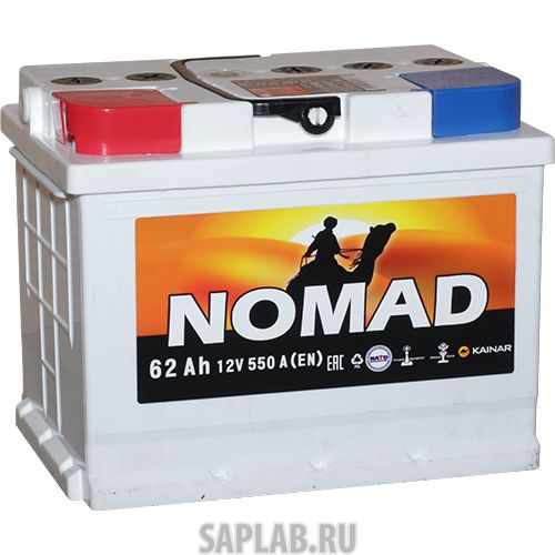 Купить NOMAD 062133201022107110RББ Аккумулятор легковой «NOMAD» 62 Ач п/п