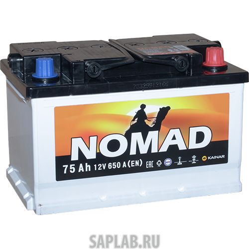 Купить NOMAD 075122301020104060LБЧ Аккумулятор легковой «NOMAD» 75 Ач о/п низкая