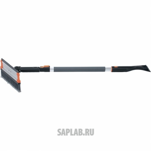 Купить STELS 55299 Щетка-сметка для снега со скребком и водосгоном, телескопическая, поворотная голова // STELS