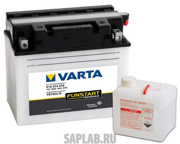 Купить VARTA 519014018 Аккумулятор автомобильный VARTA PowerSport Freshpack 12V 19Ah 240A B00