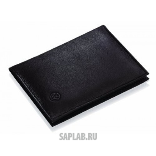 Купить Volkswagen 000087404C Кожаный футляр для автодокументов Volkswagen Document Leather Case Black, артикул 000087404C