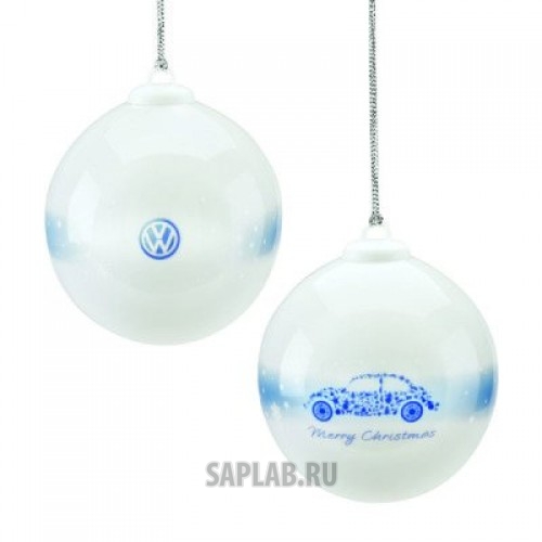 Купить Volkswagen 000087790C084 Фарфоровый елочный шар с изображением Volkswagen Beetle