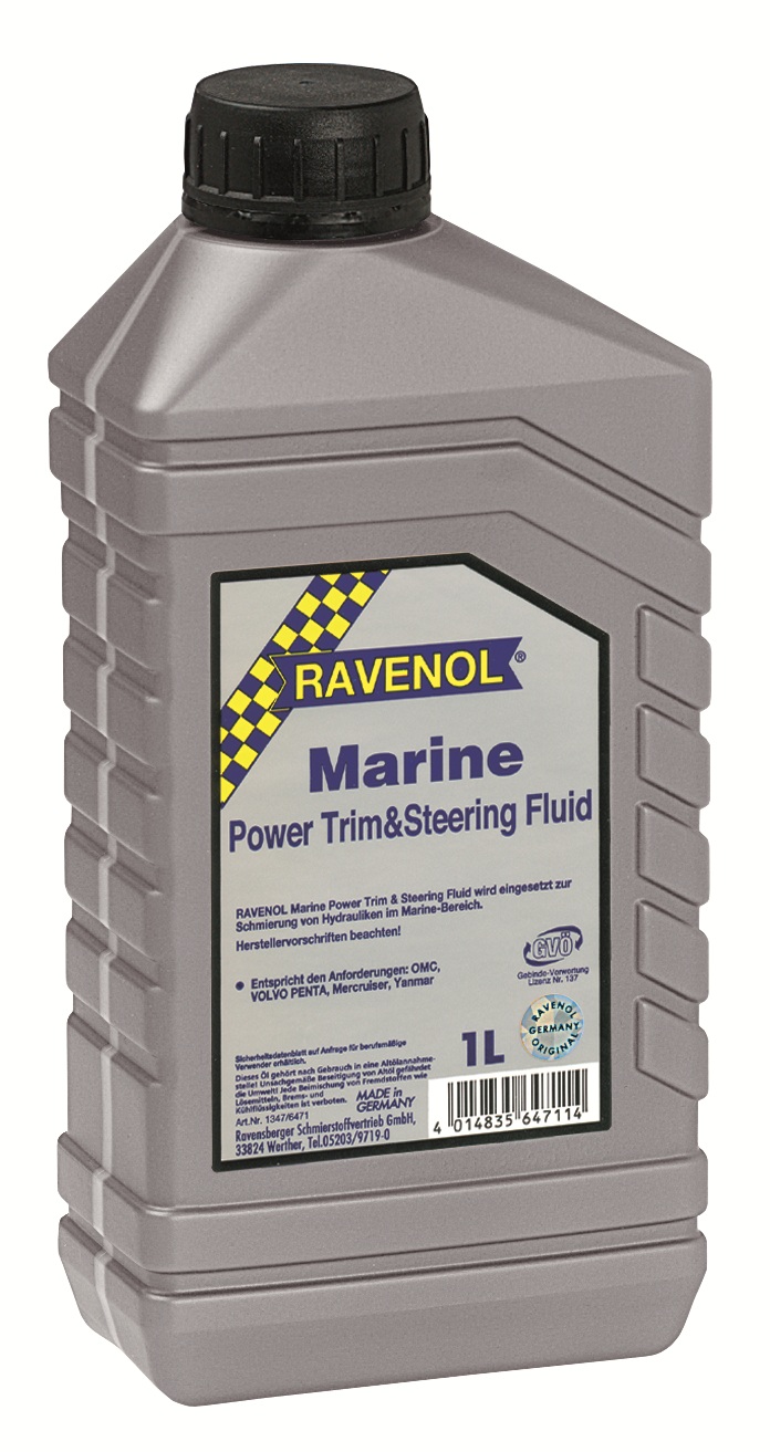 Купить Ravenol 4014835647114 Гидравлическое масло Marine Power Trim u.Steering Fluid ( 1л)